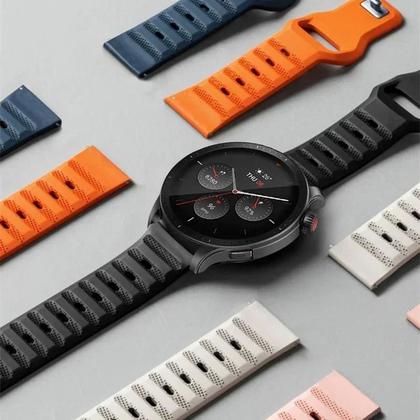 Imagem de Pulseira De Silicone De 20mm 22mm Para Amazfit GTR 2 3 4 2e Bip 5 Balance GTS 4 3 2mini Cheetah pro