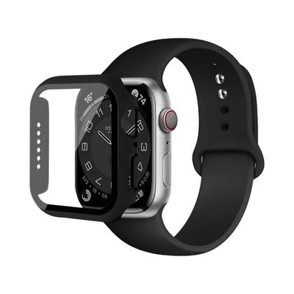 Imagem de Pulseira de Silicone e Vidro para Apple Watch 40mm, 38mm, 41mm, 42mm, 44mm e 45mm (Série 9)