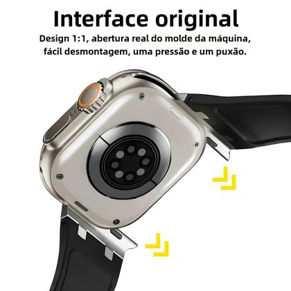 Imagem de Pulseira de Silicone Macia 41mm/45mm/49mm para Apple Watch Ultra, Séries 9, 8, 7, 6 e 5