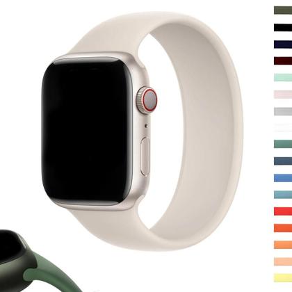 Imagem de Pulseira De Silicone Para Apple Watch Ultra 3 2 1 Série, Faixa Esportiva De Borracha Líquida Macia