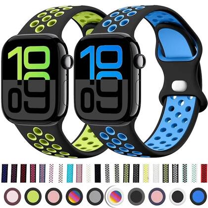 Imagem de Pulseira De Silicone Para Apple Watch Ultra 7 6 5 4 SE 44mm 40mm 42mm 41mm 46mm 45mm