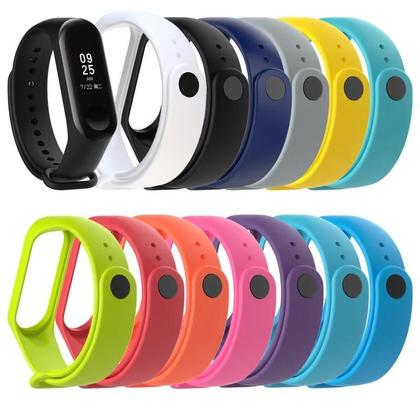 Imagem de Pulseira de Silicone para Xiaomi Mi Band 7, 6, 5, 4 e 3 - Pulseira Esportiva de Substituição