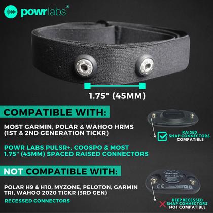 Imagem de Pulseira de substituição para monitor de frequência cardíaca Power Labs M-XXL