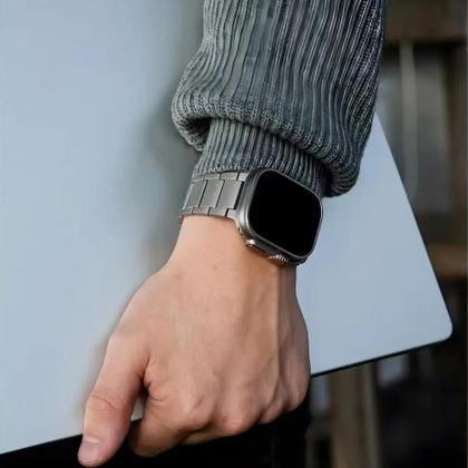 Imagem de Pulseira De Titânio Para Apple Watch Ultra 2/1 49mm Série 10 9 8 7 6, Pulseira De Metal Luxuosa Para