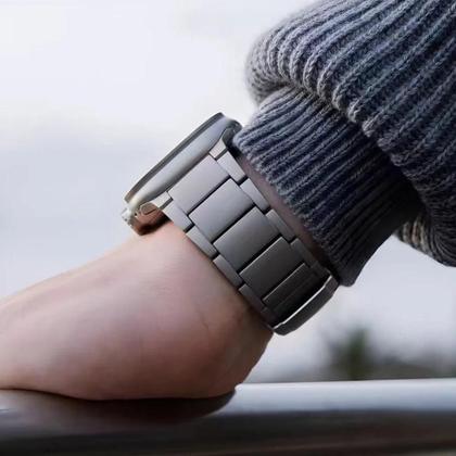 Imagem de Pulseira De Titânio Para Apple Watch Ultra 2/1 49mm Série 10 9 8 7 6, Pulseira De Metal Luxuosa Para