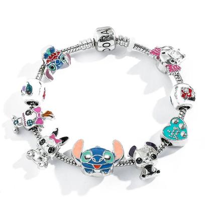 Imagem de Pulseira DIY com Pingentes Lilo e Stitch - Pulseira Feminina Infantil