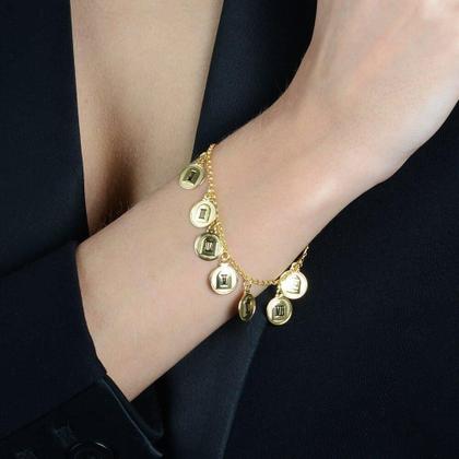 Imagem de Pulseira Dourada 10 Dez Mandamentos