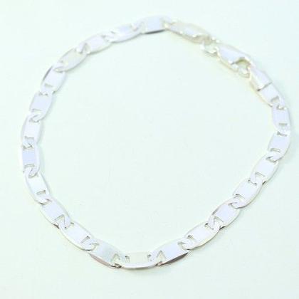 Imagem de Pulseira Elo Piastrine Prata Legítima 925