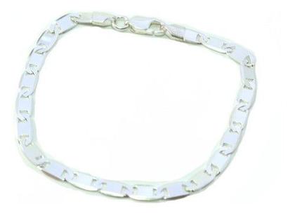 Imagem de Pulseira Elo Piastrine Prata Legítima 925