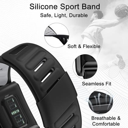 Imagem de Pulseira esportiva de silicone compatível com pulseira Whoop 4.0