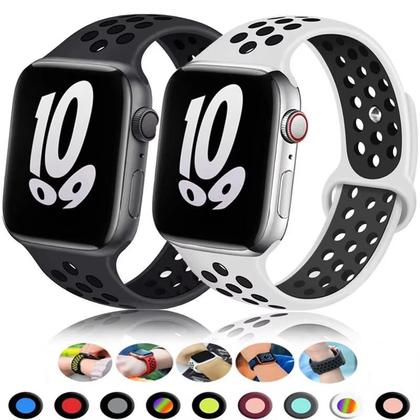 Imagem de Pulseira Esportiva De Silicone Para Apple Watch 45mm 49mm 44mm 40mm 41mm 42mm 46mm iWatch Ultra