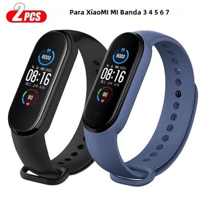 Imagem de Pulseira Esportiva de Silicone para Xiaomi Mi Band 7, 6, 5, 4 e 3 - Pulseira de Substituição