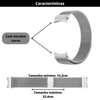 Imagem de Pulseira Fecho Imã encaixe curvo Para Watch6 Classic 43mm