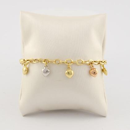 Pulseira Feminina 5 Ouro 18k 750. Certificado de Garantia - JOIE JOIAS FINAS Imagem de Pulseira Feminina 5 Ouro 18k 750. Certificado de Garantia