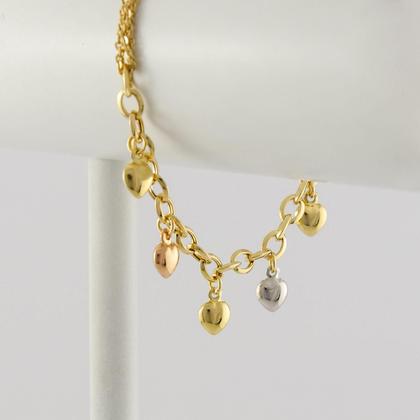 Pulseira Feminina 5 Ouro 18k 750. Certificado de Garantia - JOIE JOIAS FINAS Imagem de Pulseira Feminina 5 Ouro 18k 750. Certificado de Garantia
