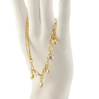 Pulseira Feminina 5 Ouro 18k 750. Certificado de Garantia - JOIE JOIAS FINAS Imagem de Pulseira Feminina 5 Ouro 18k 750. Certificado de Garantia
