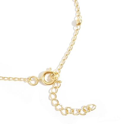 Imagem de Pulseira Feminina de Corrente Gourmet com 5 Bolinhas Pequenas - Banhada a Ouro 18k