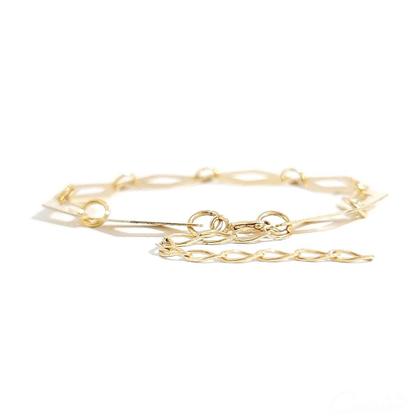 Imagem de Pulseira Feminina de Losangos Vazados Banhada a Ouro 18k