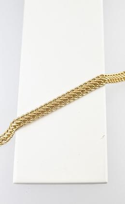 Imagem de Pulseira Feminina Lacraia 6.0 19 Cm Ouro 18k Certificado Gar