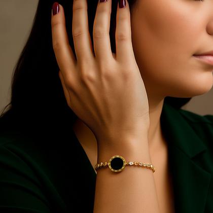 Imagem de Pulseira Feminina Oremte Luxo Rivieira Zircônia Ice