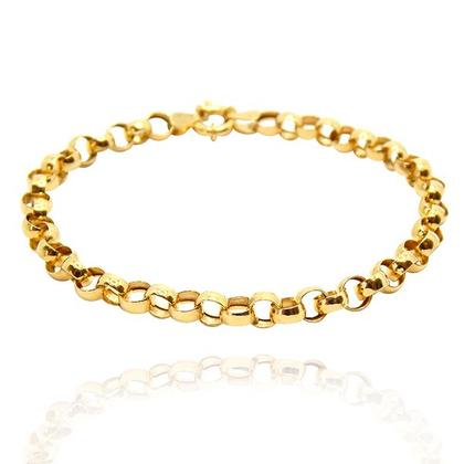 Imagem de Pulseira Feminina Ouro 18k Portuguesa Elo Português 5mm Fecho Bóia