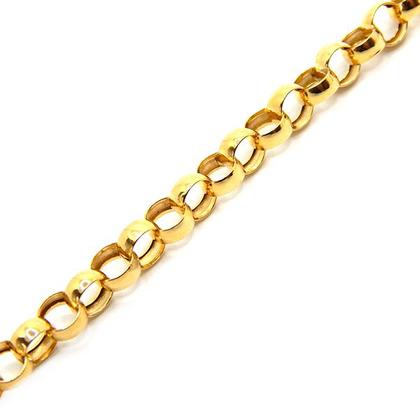 Imagem de Pulseira Feminina Ouro 18k Portuguesa Elo Português 5mm Fecho Bóia