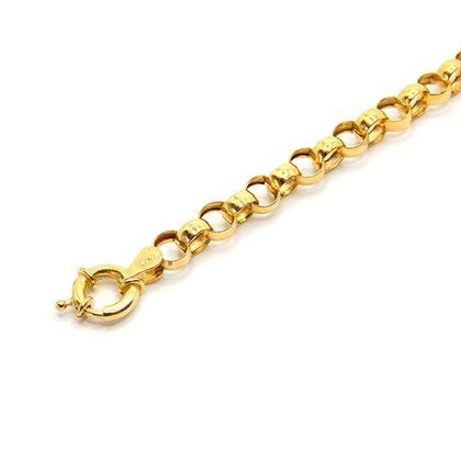 Imagem de Pulseira Feminina Ouro 18k Portuguesa Elo Português 5mm Fecho Bóia