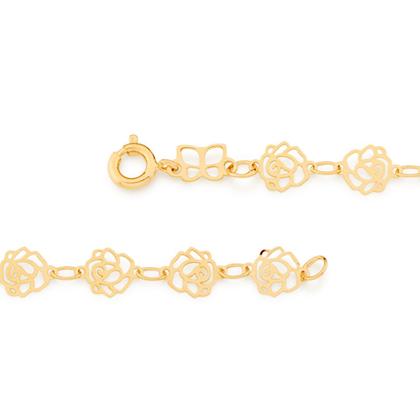 Imagem de Pulseira folheada a ouro infantil formada  551138 Rommanel