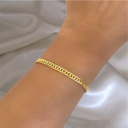 Imagem de Pulseira Grumet Banhada Ouro 18k Semijoia