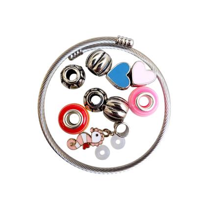 Imagem de Pulseira Infantil Bracelete Berloque Pingentes Colecionável