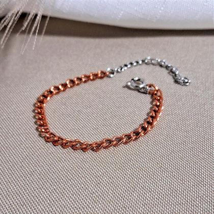 Imagem de Pulseira Infantil Laranja com Extensor Banhada a Ródio