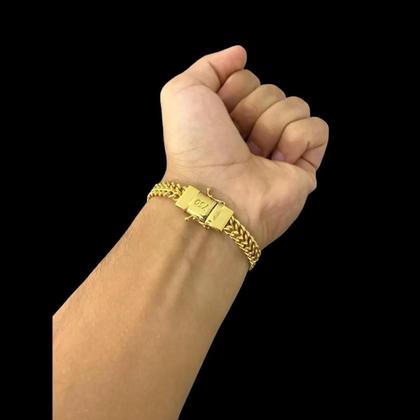 Imagem de Pulseira Lacraia 10Mm - Banhado A Ouro 18K