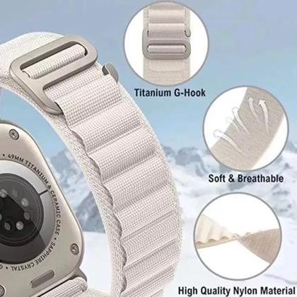 Imagem de Pulseira Loop Alpine Smartwatch Watch Ultra 42Mm A 49Mm Rosa