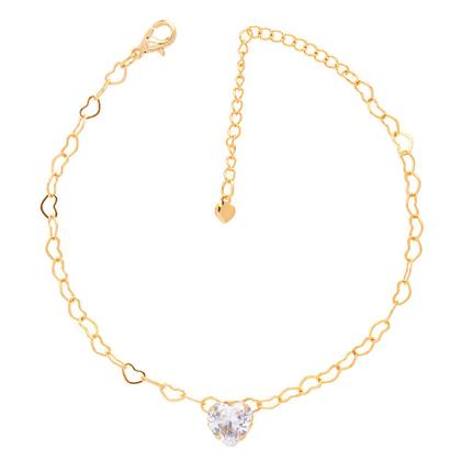 Imagem de Pulseira Madrinha Pedra Cristal Folheada com Almofadinha