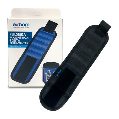Imagem de Pulseira Magnética De Braço Com Ima Azogo Para Segurar Prego Parafuso Brocas