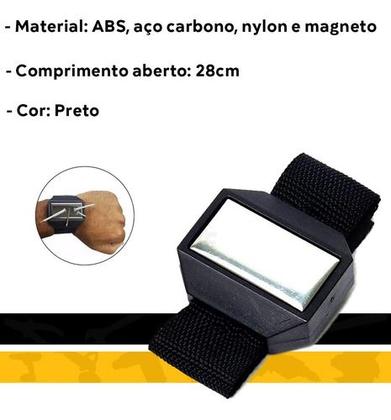 Imagem de Pulseira Magnética Para Parafusos Pregos Agulhas Imã Gruda