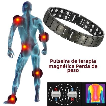 Imagem de Pulseira Magnética Unissex para Alivio da Dor e Artrite - Cuidados com a Saúde e Emagrecimento