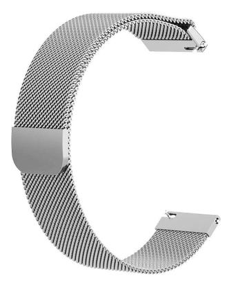 Imagem de Pulseira Malha de Aço Milanese Universal Para Smartwatch Encaixe Reto de 20mm