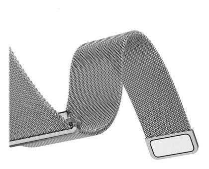 Imagem de Pulseira Malha de Aço Milanese Universal Para Smartwatch Encaixe Reto de 20mm