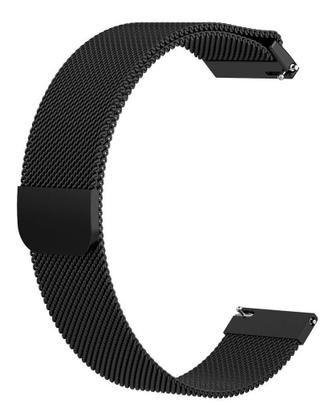 Imagem de Pulseira Malha de Aço Milanese Universal Para Smartwatch Encaixe Reto de 20mm