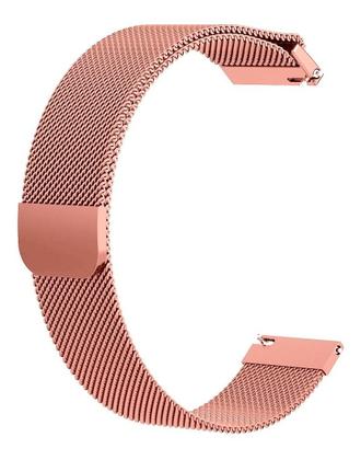 Imagem de Pulseira Malha de Aço Milanese Universal Para Smartwatch Encaixe Reto de 20mm