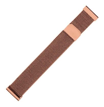 Imagem de Pulseira Malha de Aço Milanese Universal Para Smartwatch Encaixe Reto de 20mm