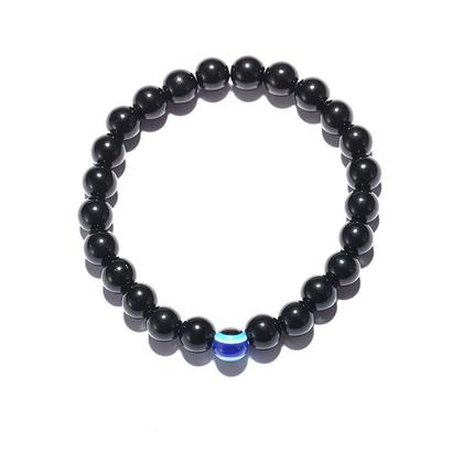 Imagem de Pulseira Masculina De Bolinha Olho De Tigre Kit 2 Unidades
