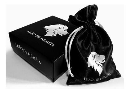 Imagem de Pulseira Masculina De Couro Preto - Lynxs
