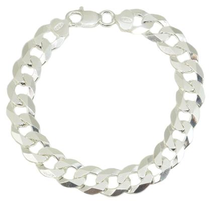 Imagem de Pulseira Masculina Grossa Grumet Escama Prata 925