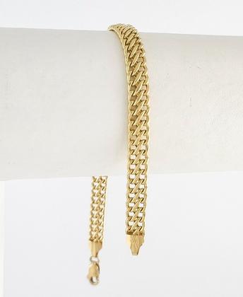 Imagem de Pulseira Masculina Lacraia 7.4 21 Cm Ouro 18k Certificado Ga