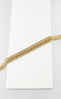 Imagem de Pulseira Masculina Lacraia 7.4 21 Cm Ouro 18k Certificado Ga