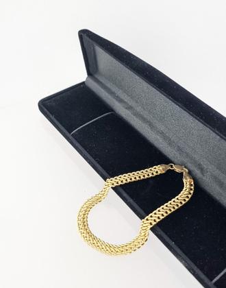 Imagem de Pulseira Masculina Lacraia 7.4 21 Cm Ouro 18k Certificado Ga