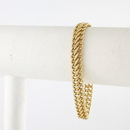 Imagem de Pulseira Masculina Lacraia 8.5 21 Cm Ouro 18k Certificado Ga