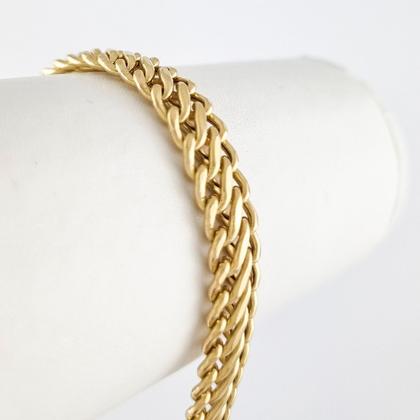 Imagem de Pulseira Masculina Lacraia 8.5 21 Cm Ouro 18k Certificado Ga